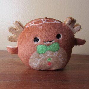 plush micromallows 3" den gingerbread axolotl 2024 squishmallows (W6393)